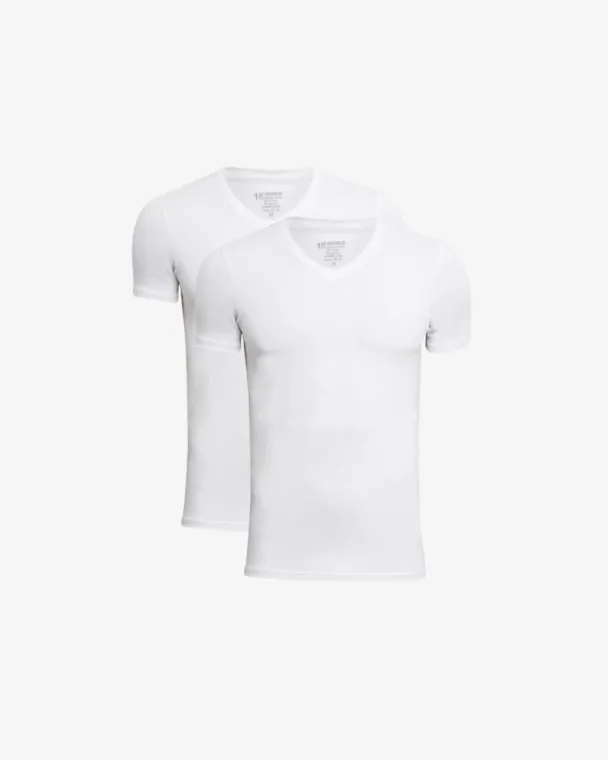 Jbs 2-pakning v-hals t-shirt, hvit - Image 3