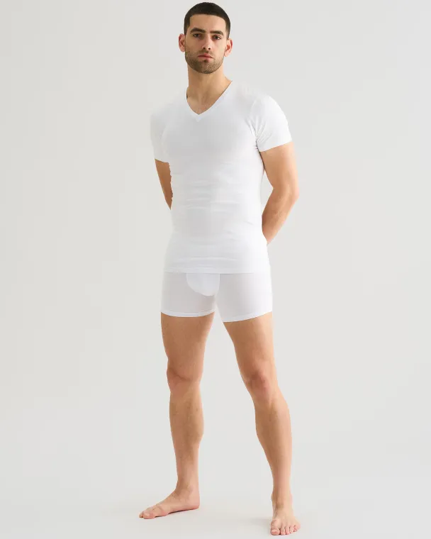 Jbs 2-pakning v-hals t-shirt, hvit - Image 4