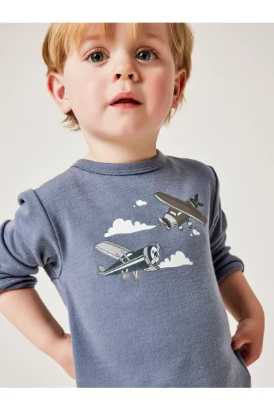 NMMwillitus Trøye Ull Fly Blå