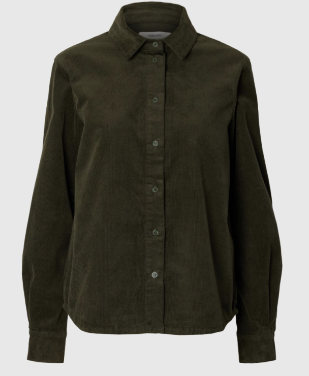 Runa Regular Cord Shirt - Deep Depths  - Image 1