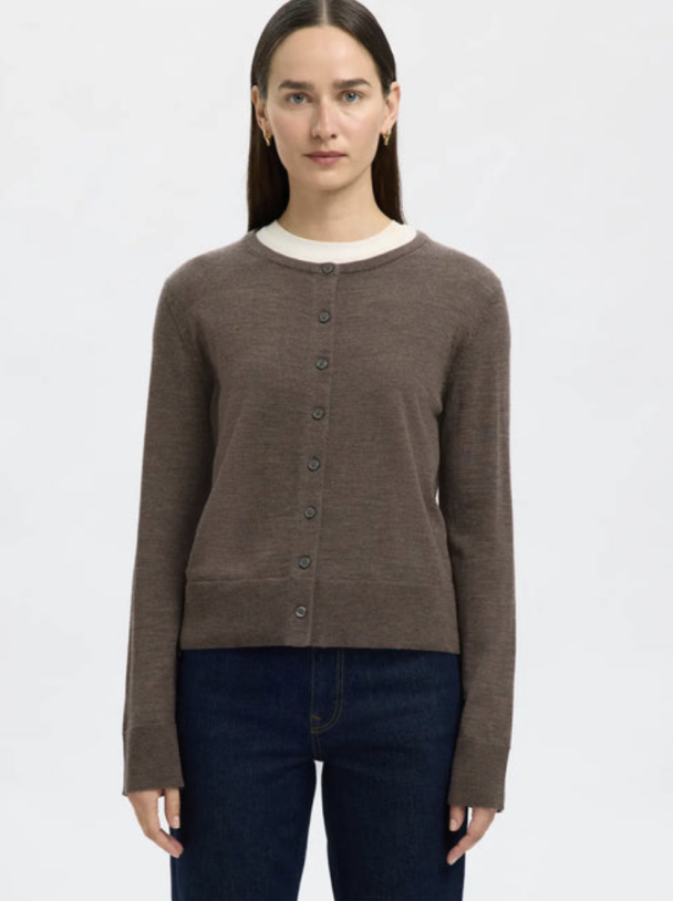 Thea Knit Merino Cardigan - Delicioso   - Image 1