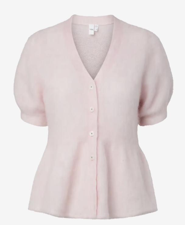 Tilde Mohair Blend Knit Cardigan - Pale Lilac - Image 1