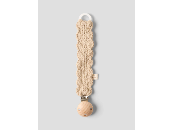 Heklet Smokkelenke, White Pepper - Lil' Atelier