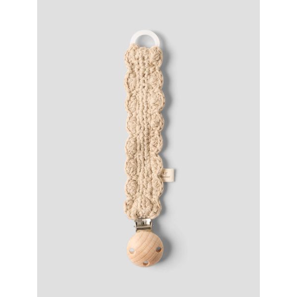 Heklet Smokkelenke, White Pepper - Lil' Atelier