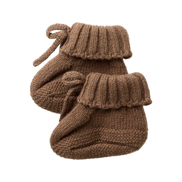 Laguna Knit Slippers, Teak - Lil' Atelier