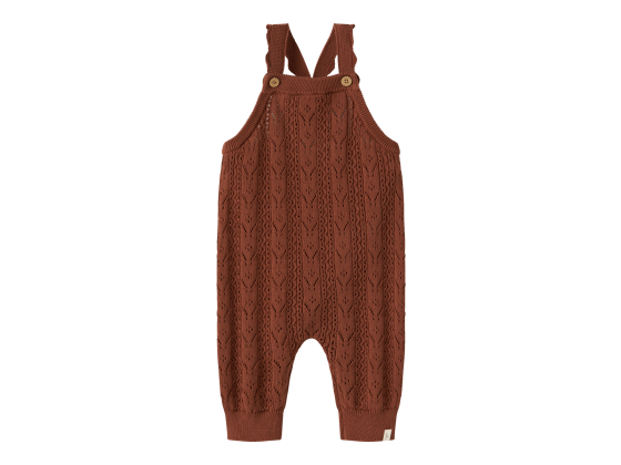 Kajsa Knit Overall, Maple Syrup - Lil' Atelier