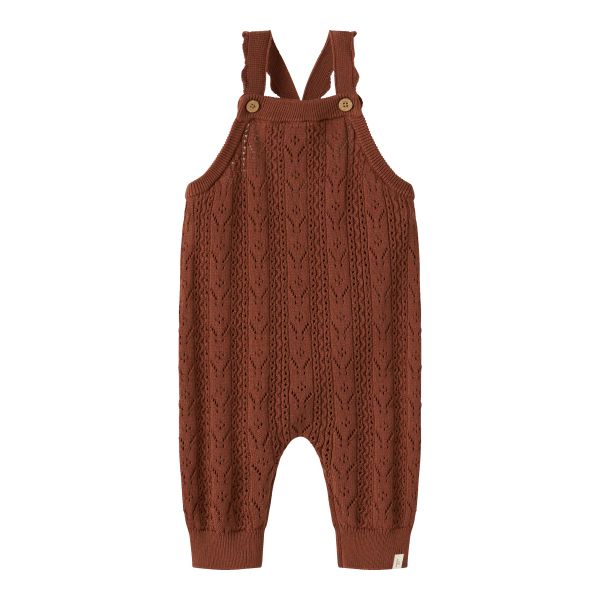 Kajsa Knit Overall, Maple Syrup - Lil' Atelier