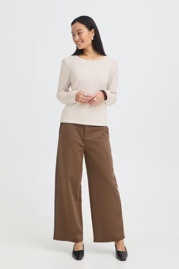 FRClea langermet topp, beige - Image 8