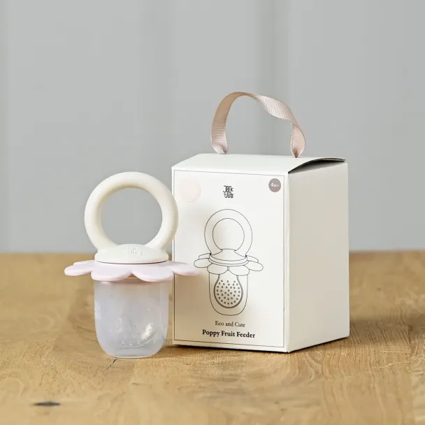 Poppy Fruit Feeder - Cream & Light Pink - Image 1