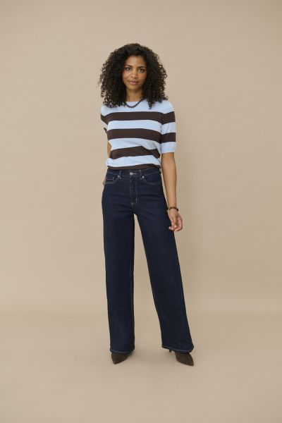 KAmeadow HW Reg Fit Jeans Mørk Denim