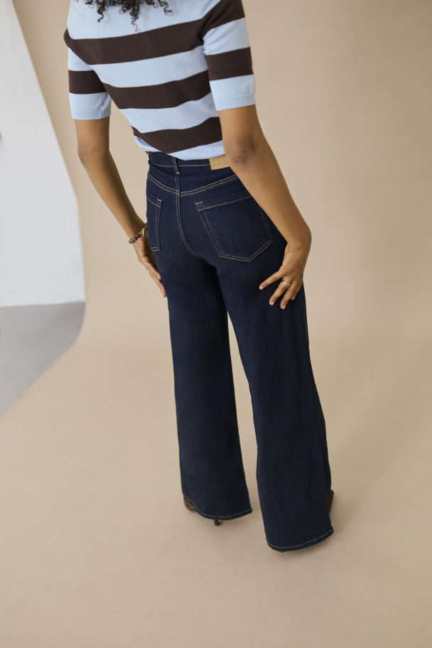 KAmeadow HW Reg Fit Jeans Mørk Denim - Image 3