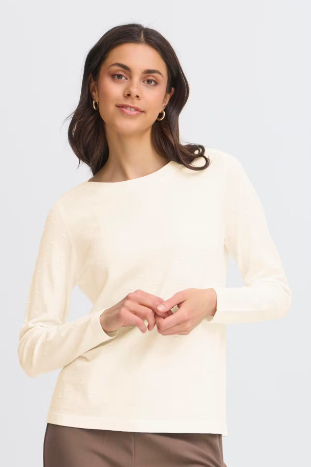 FRKarianne pullover, offwhite - Image 1