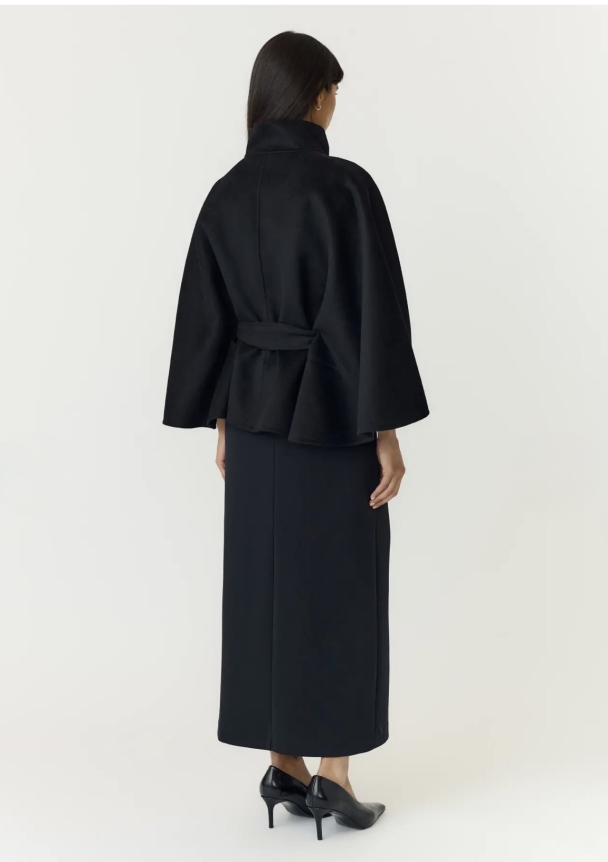 Almio Handmade Wool Blend Jacket - Black  - Image 2