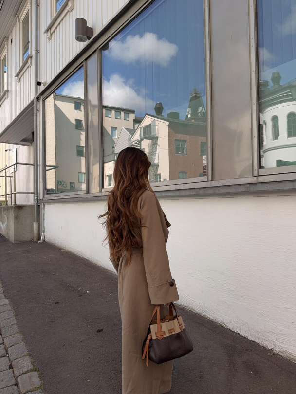 Atari Oversized Trenchcoat - Khaki Brown  - Image 6