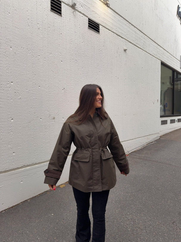 Wilma Waxed Jacket - Grape Leaf   - Image 1