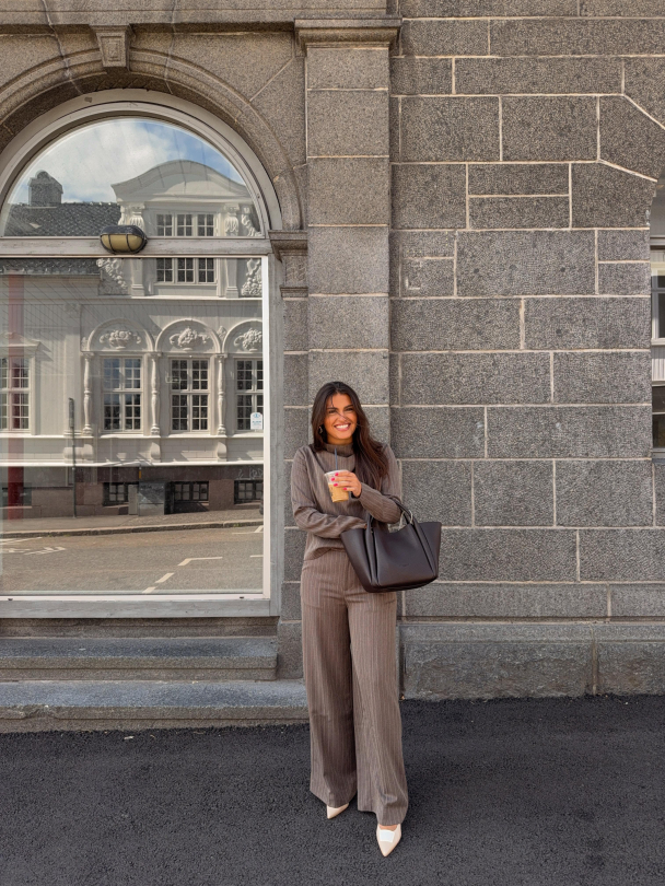Reign Tailored Structured Pants - Mole Stripe  - Image 5