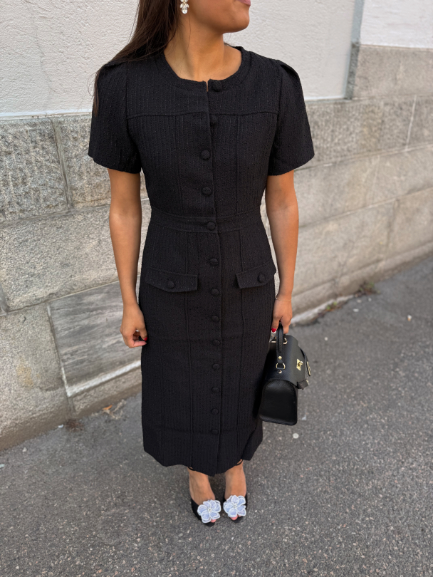 Stassie Midi Dress - Black  - Image 1
