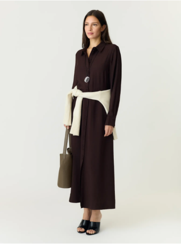 Safera Long Shirt Dress - Image 5