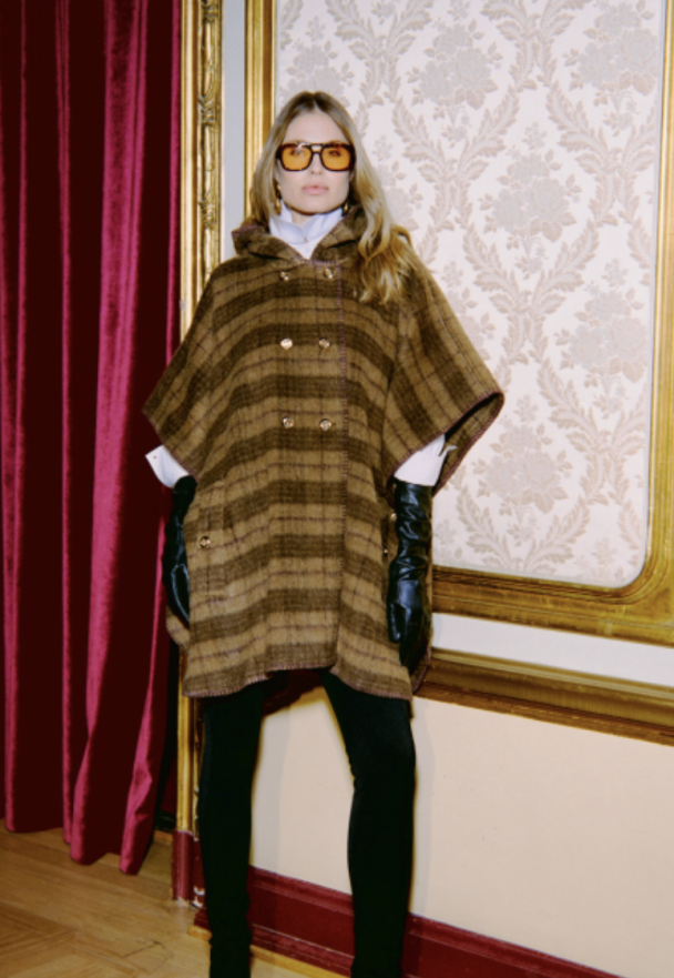 Tailored Cape - Autumn Checks  - Image 1