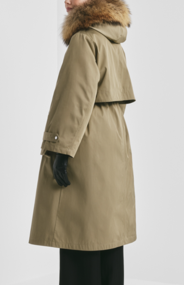 Padded Maxi Parkas - Camel - Image 3