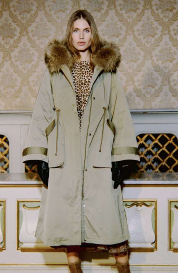 Padded Maxi Parkas - Camel - Image 2