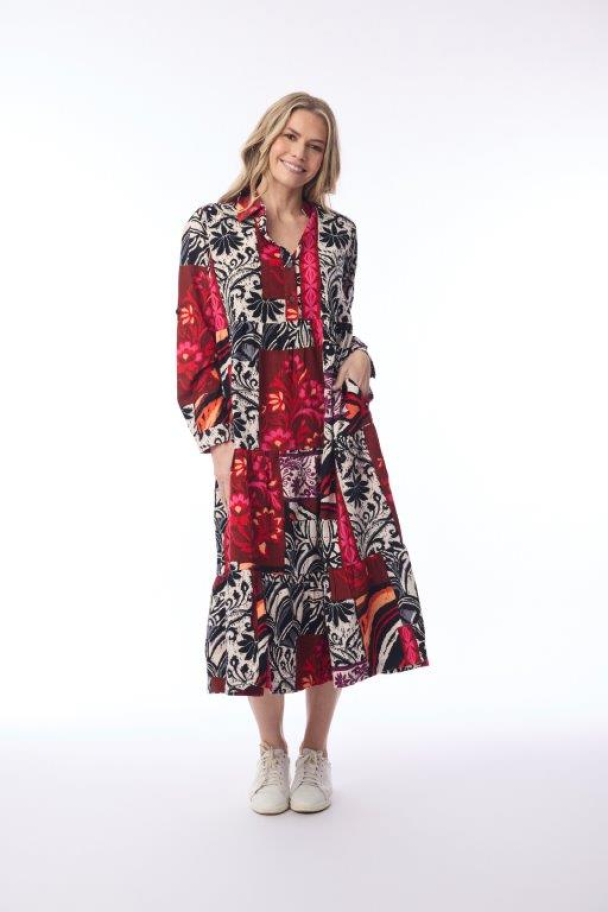 ORIENTIQUE Giza Dress Maxi Collar 21462 - Image 1