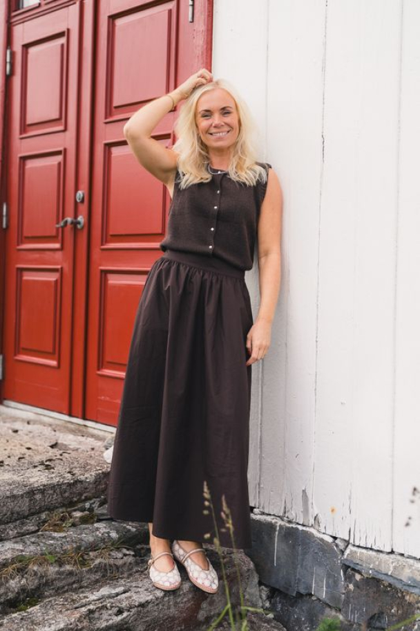 Ida Maja Skirt - Black Coffee - Image 3