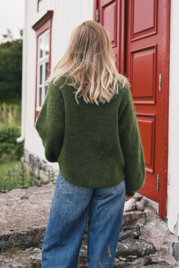 Thea Amalie Pullover - Chive Melange  - Image 2