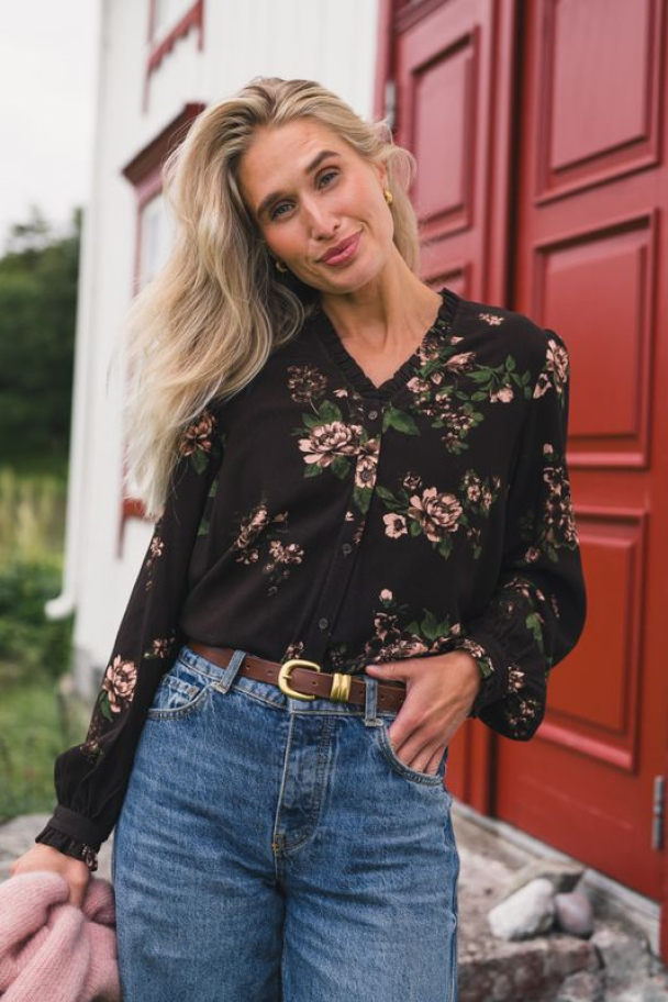 Irene V Shirt - Misty Rose Flower  - Image 1