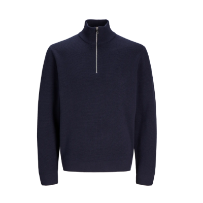 Milano stitch knit half zip