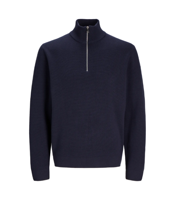 Milano stitch knit half zip - Image 1