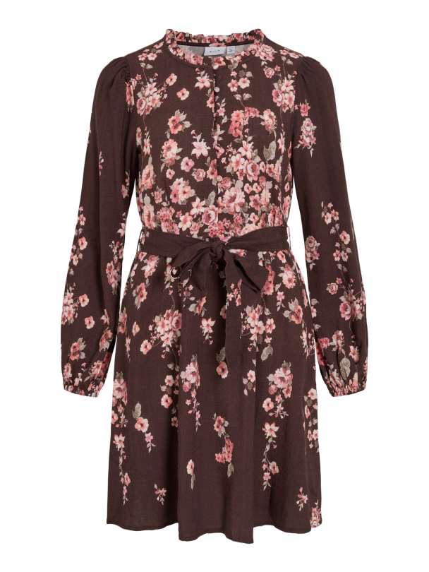 VIELMA BAI O-NECK L/S SHORT DRESS/LN - Image 1