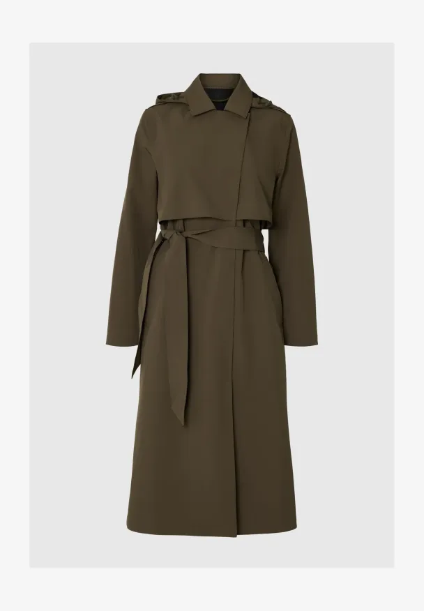 Aline Tech Trenchcoat - Grape Leaf