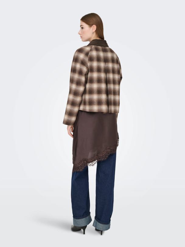 ONLKINE CHECKED CORD JACKET CC OTW - Image 6