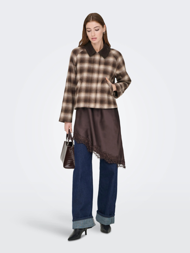 ONLKINE CHECKED CORD JACKET CC OTW - Image 5