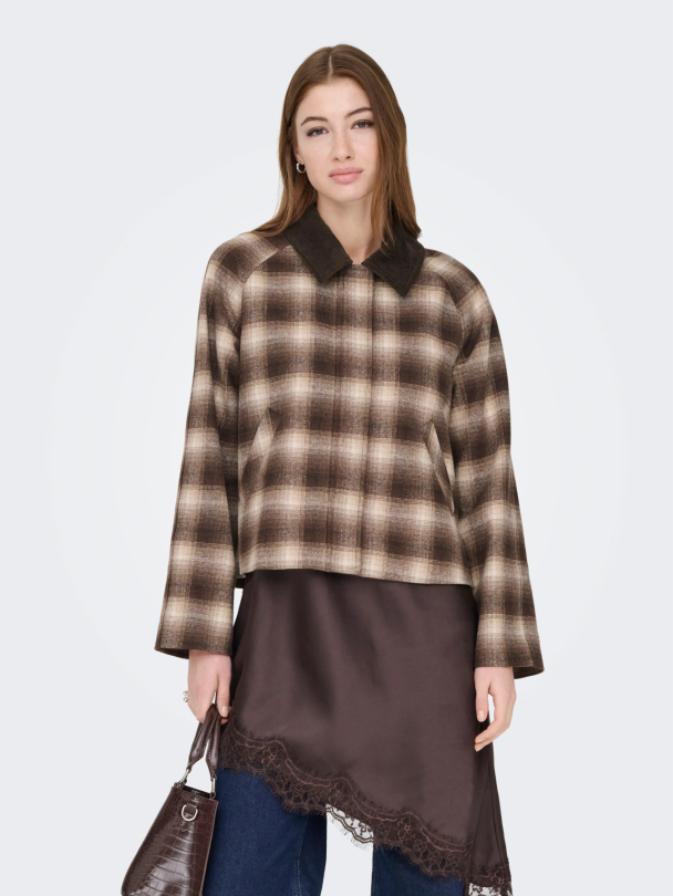 ONLKINE CHECKED CORD JACKET CC OTW - Image 4
