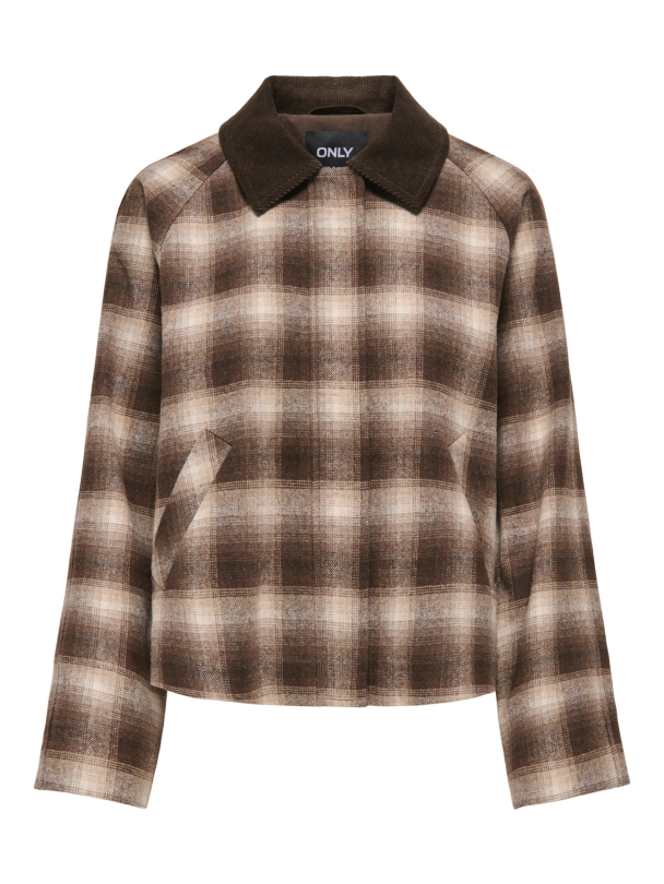 ONLKINE CHECKED CORD JACKET CC OTW - Image 1