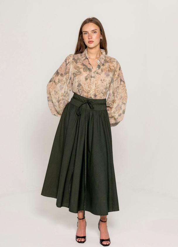 Astrid Skirt - Moss Green - Image 2