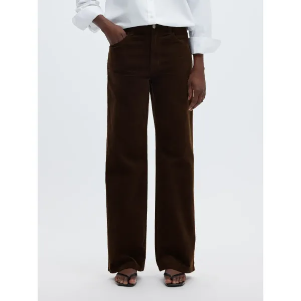 Wide Runa Brown Corduroy Pant