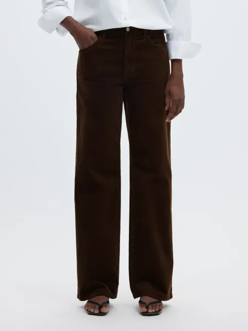 Wide Runa Brown Corduroy Pant
