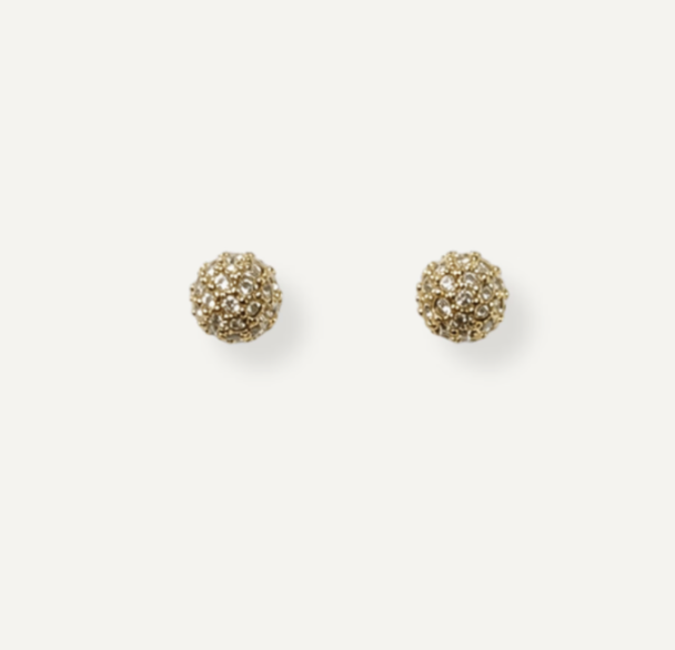 Vania Rhinestone Earrings - Gold