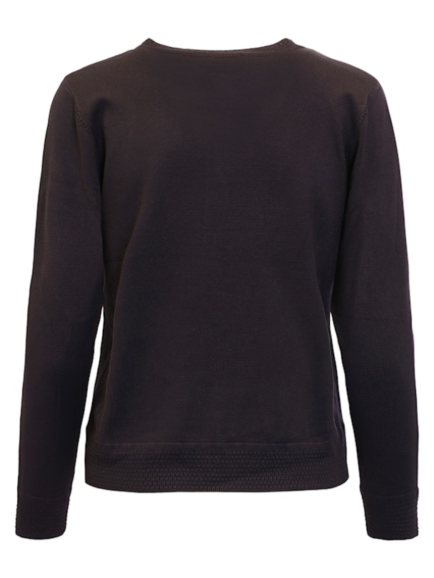 Cardigan m/rund hals 60020 Svart - Image 2