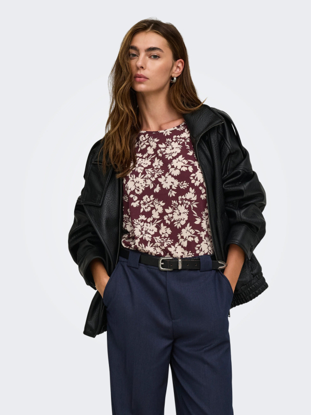 ONLVIC S/S AOP TOP NOOS WVN - Image 6