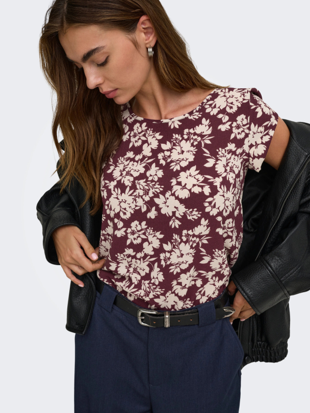 ONLVIC S/S AOP TOP NOOS WVN - Image 2
