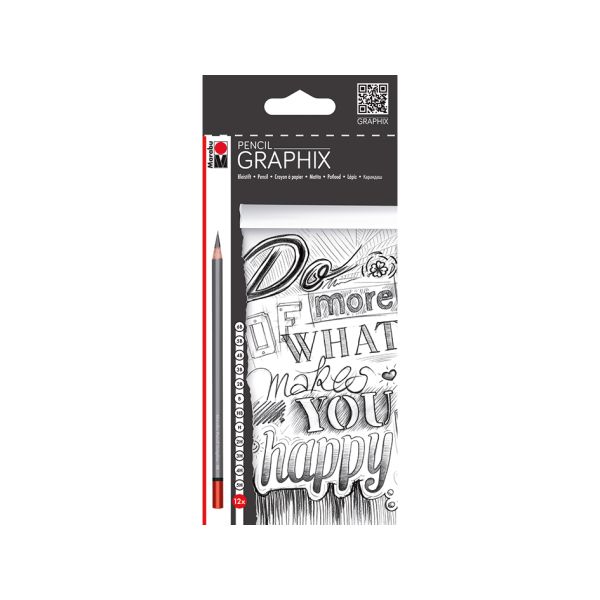Blyant grafitt Marabu Graphix Pencil – 6B-5H – 12stk