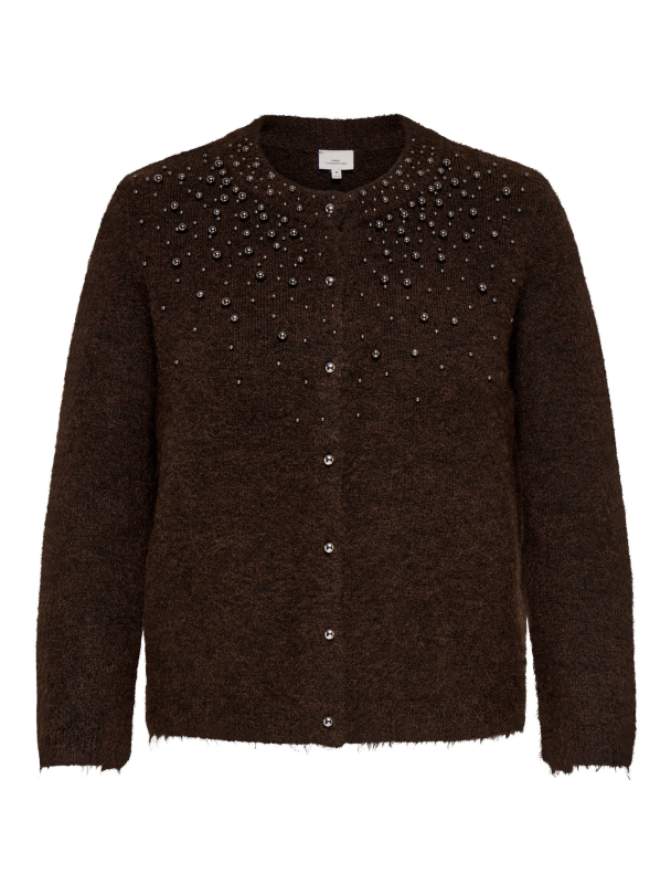 CARMIGGIE LS O-NECK PEARL CARDIGAN KNT - Image 1