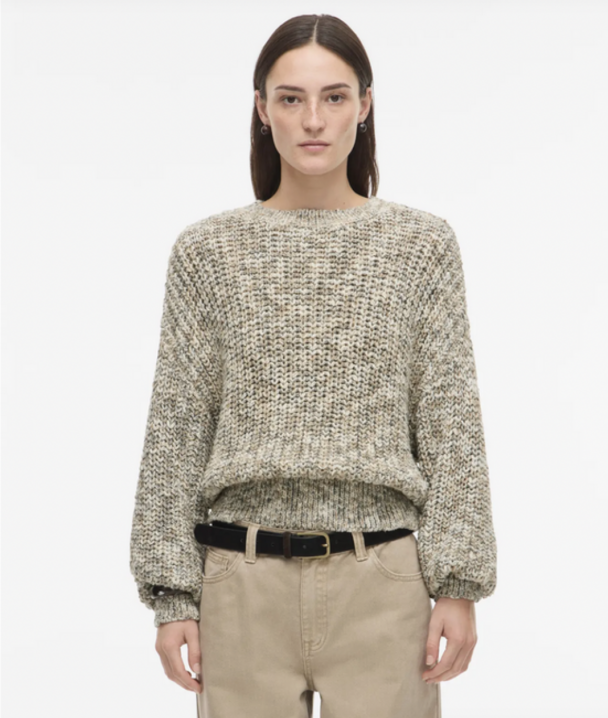 Laura L/S O-neck Knit - Birch - Image 1