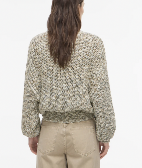 Laura L/S O-neck Knit - Birch - Image 2