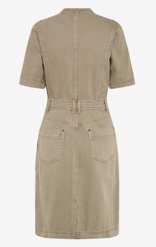 Nova 2/4 Short Denim Dress - Fallen Rock - Image 2