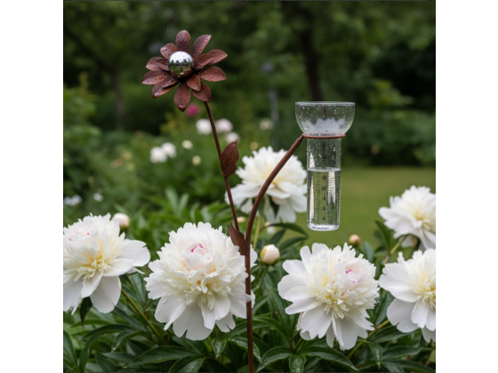 Regnm&aring;ler Blomst med s&oslash;lvkule